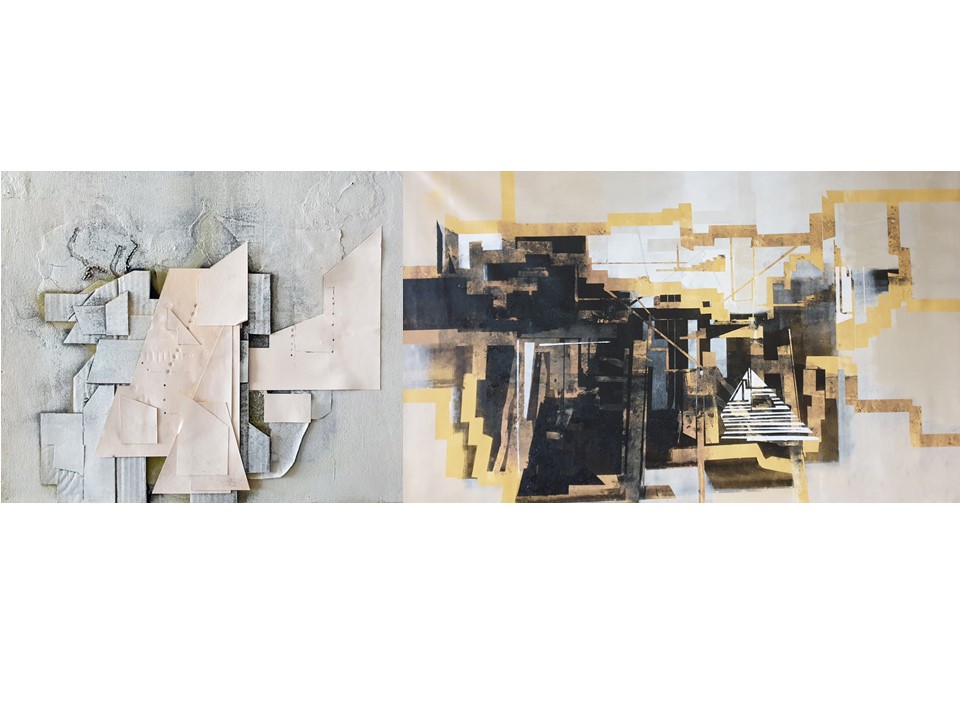 experimenting with different materials, artists physically express their thoughts