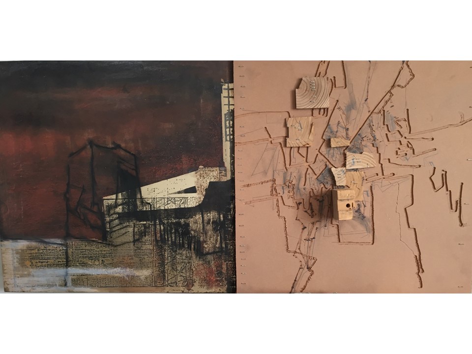 experimenting with different materials, artists physically express their thoughts